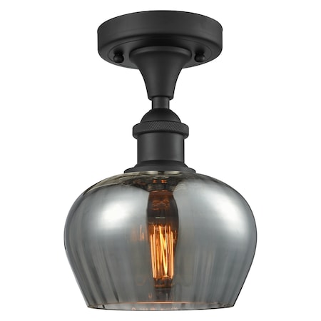 Innovations Lighting One Light Vintage Dimmable Led Semi-Flush Mount 516-1C-BK-G93-LED
